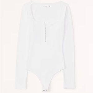 Abercrombie Hook and Eye Henley Bodysuit